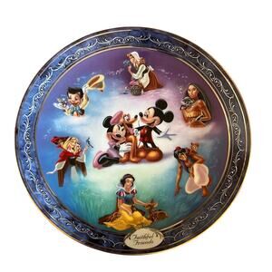Disney Vintage Collectors Plate 7th Faithful Friends Magical Disney Moments